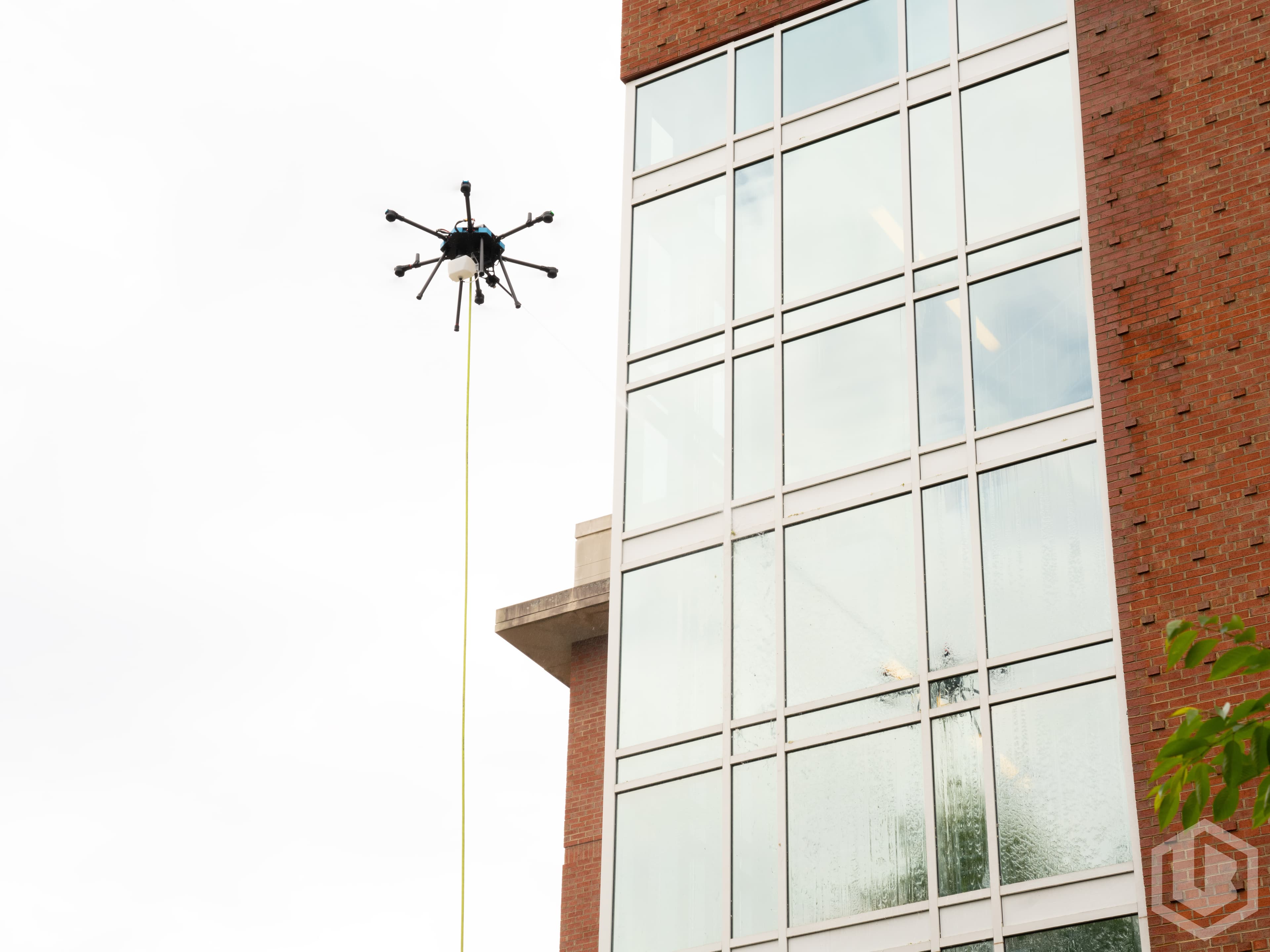 Drone cleaning service
